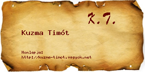 Kuzma Timót névjegykártya
